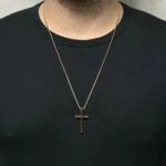 Colar Redentor Aço Dourado - Imagem 6